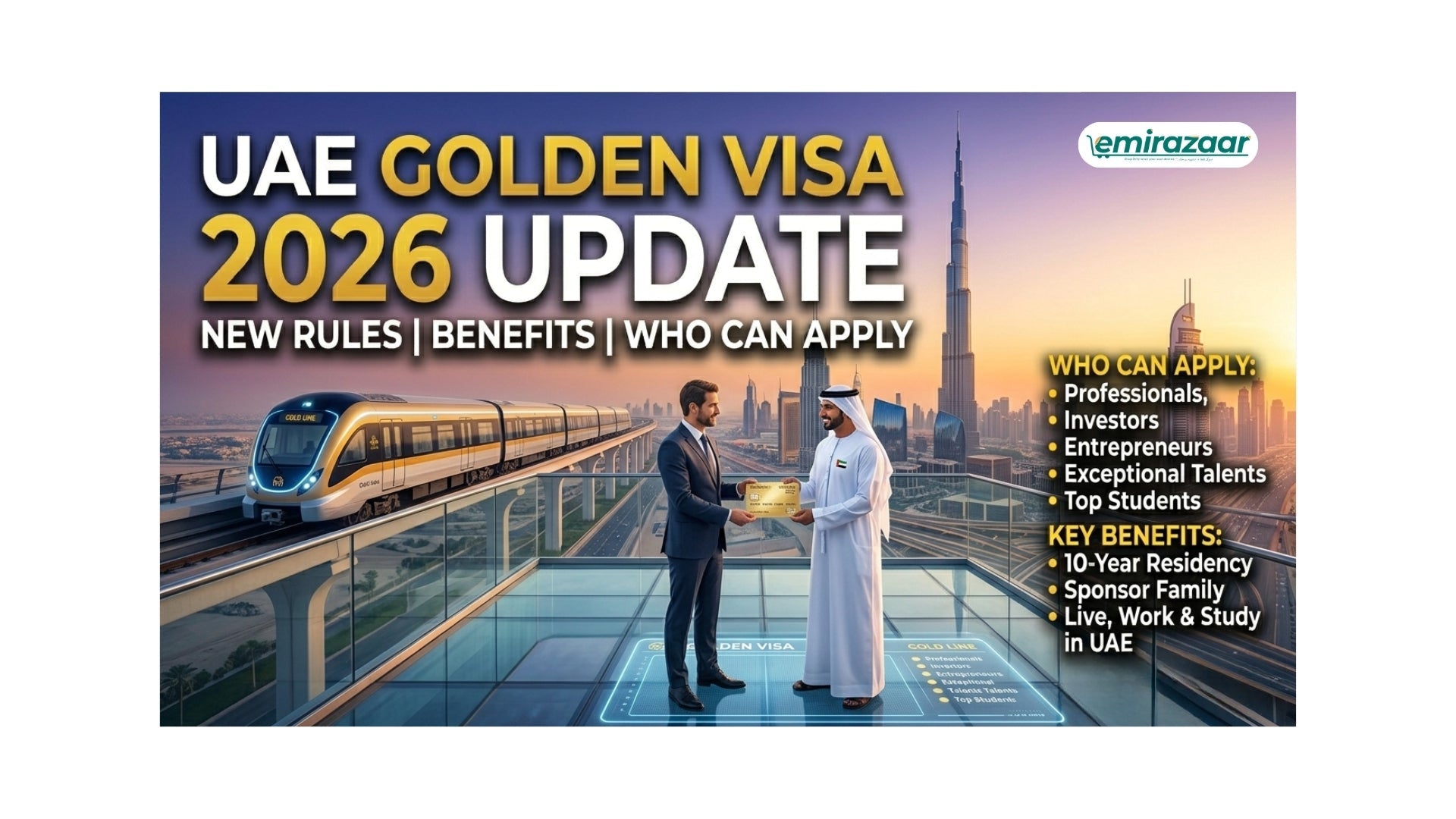 UAE Golden Visa 2026: New Rules, Benefits & How to Apply