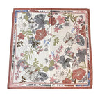 110cm Floral Twill Silk Scarf for Women – Elegant Korean Style Imitation Silk Shawl | Emirazaar UAE