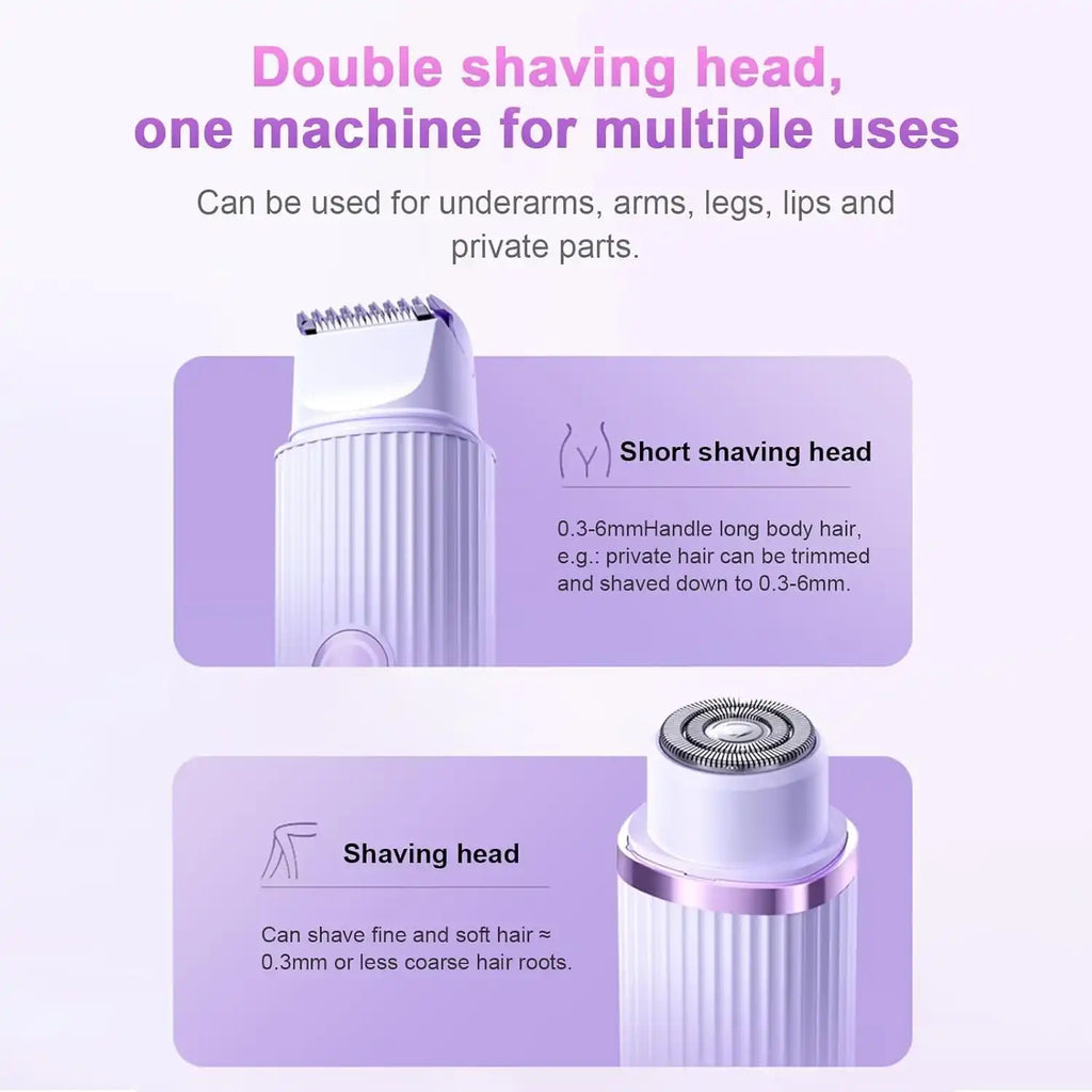 Double-Head Electric Shaver for UAE Women, Waterproof, Wet & Dry