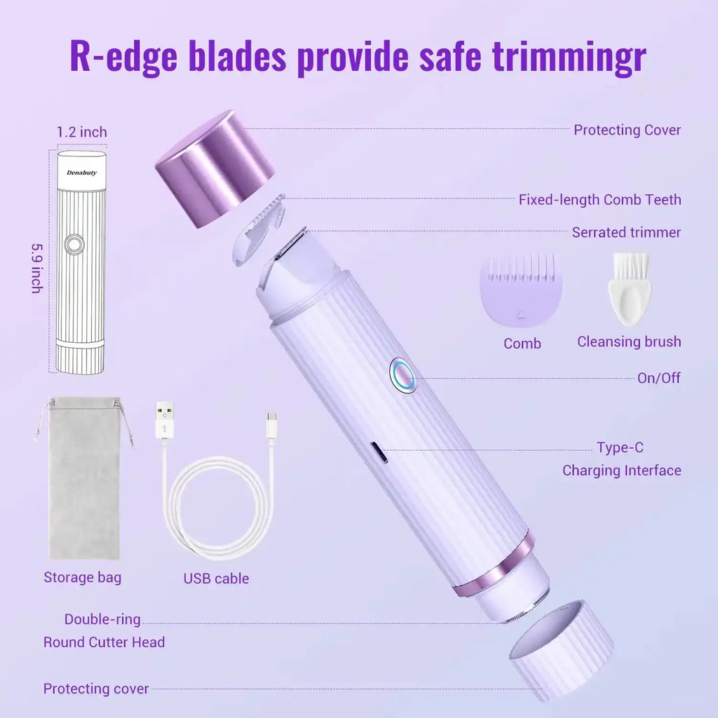 Double-Head Electric Shaver for UAE Women, Waterproof, Wet & Dry