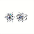 925 Sterling Silver Fashion Suit SUNFLOWER Chic Earrings