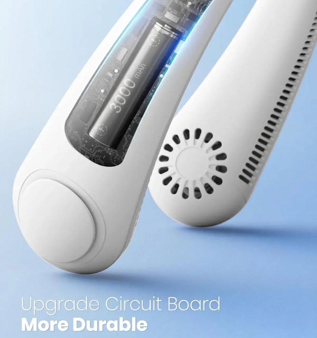 Bladeless Neck Hanging Fan – Hands-Free 360° Personal Cooler