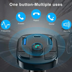 Car MP3 Bluetooth FM Transmitter – USB Charger with FM Modulator | Emirazaar UAE