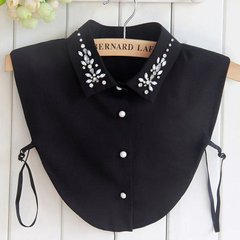 Chiffon Rhinestone Fake Collar Shawl for Women UAE | Emirazaar