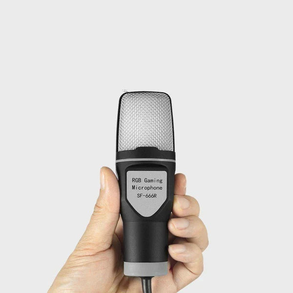 RGB Esports Desktop Microphone – SF-666R Capacitor Gaming Mic with Noise Reduction | Emirazaar UAE
