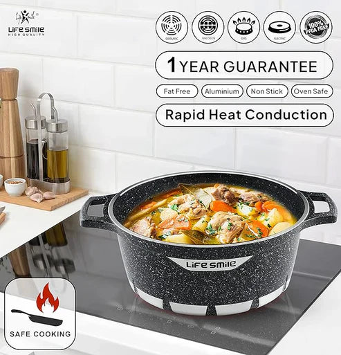 Cookware Set © – Multi-Hob Compatible, Quick Heating & Easy-Clean Pots and Pans