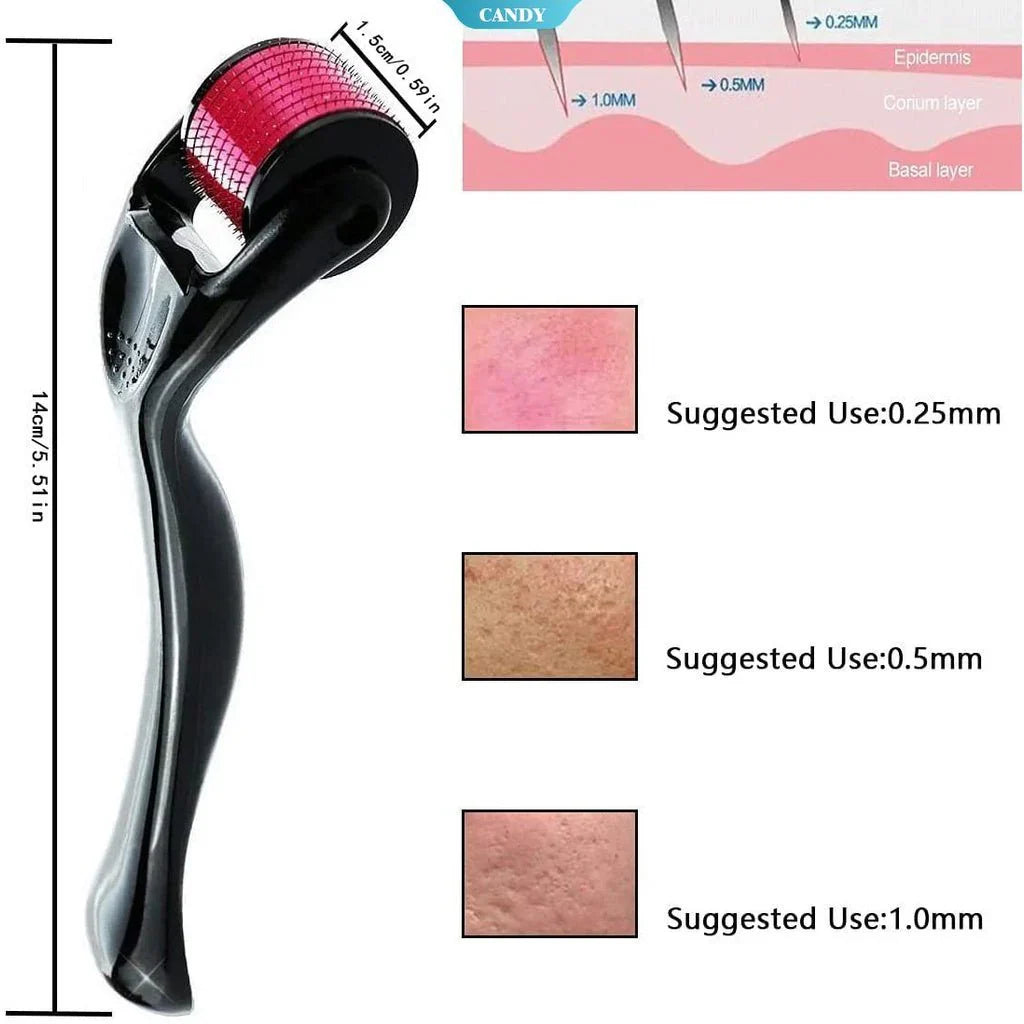 Derma Roller System – Microneedle Face, Beard & Scalp Tool for Skin Glow | Emirazaar UAE