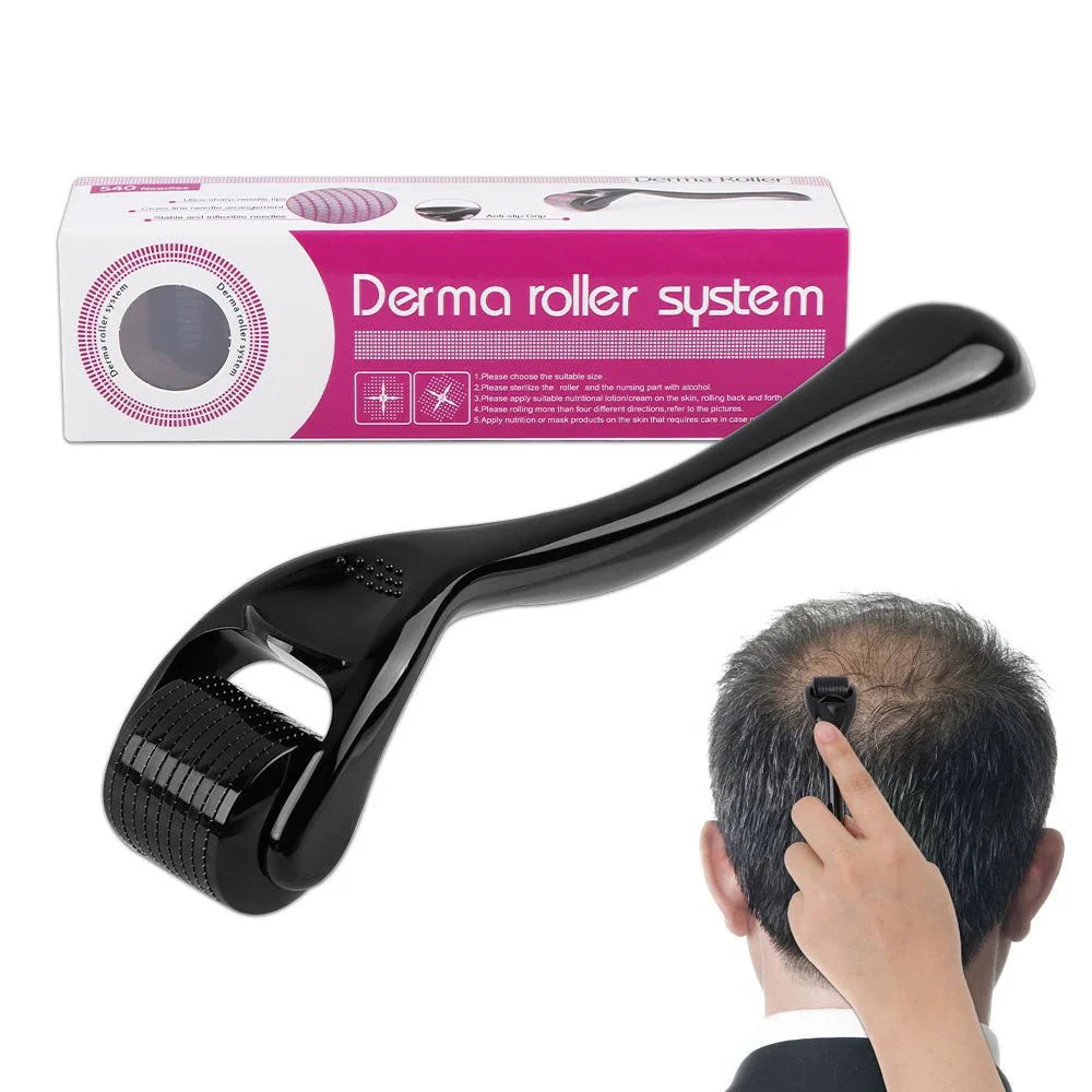 Derma Roller System – Microneedle Face, Beard & Scalp Tool for Skin Glow | Emirazaar UAE