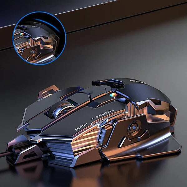 MK500 Forerunner Wired Esports Gaming Mouse – 12000 DPI, Weighted, Macro, Silent | Emirazaar UAE