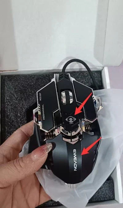 MK500 Forerunner Wired Esports Gaming Mouse – 12000 DPI, Weighted, Macro, Silent | Emirazaar UAE