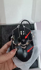 MK500 Forerunner Wired Esports Gaming Mouse – 12000 DPI, Weighted, Macro, Silent | Emirazaar UAE
