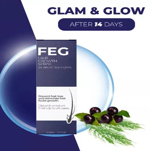 FEG Hair Growth Spray – Natural Hair Thickening & Scalp Repair | Emirazaar UAE