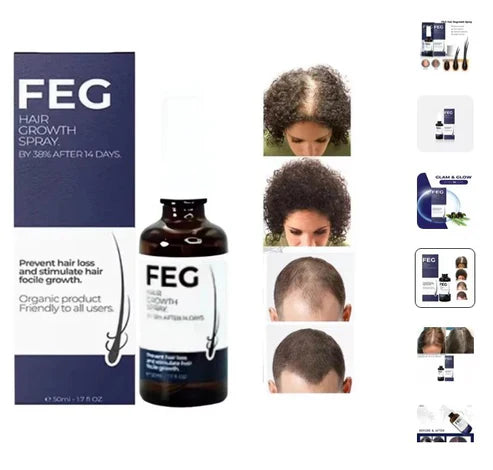 FEG Hair Growth Spray – Natural Hair Thickening & Scalp Repair | Emirazaar UAE