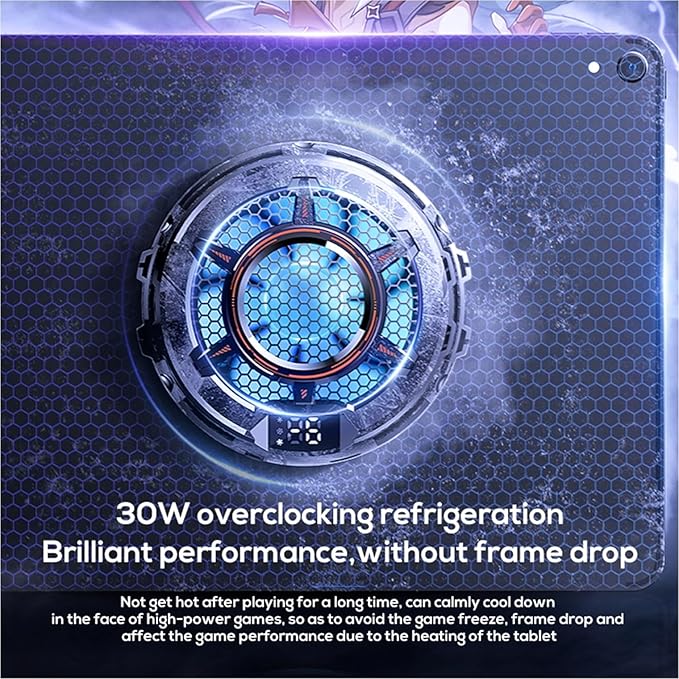 Cooler for iPad Surface Pro - 30W Super Powerful Radiator Magnetic Phone Cooling Fan