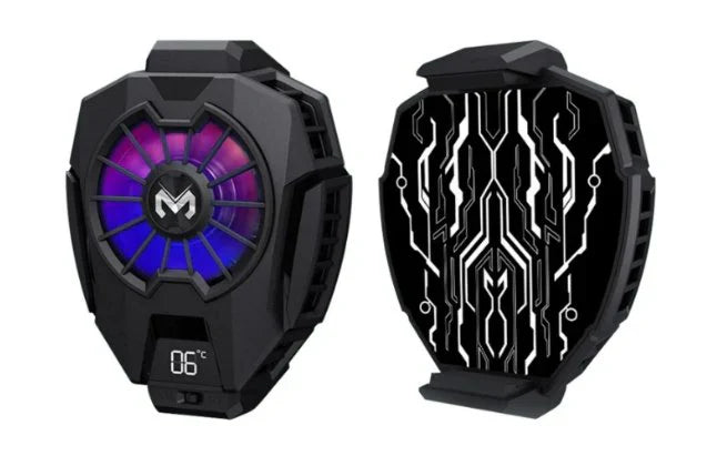 Phone Cooler for Gaming, iPhone Cooling Fan with RGB LED - New Hyper Chill Mobile Radiator