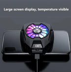 Phone Cooler for Gaming, iPhone Cooling Fan with RGB LED - New Hyper Chill Mobile Radiator