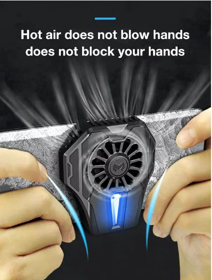 Phone Cooler for Gaming, iPhone Cooling Fan with RGB LED - New Hyper Chill Mobile Radiator