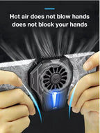 Phone Cooler for Gaming, iPhone Cooling Fan with RGB LED - New Hyper Chill Mobile Radiator