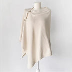 Elegant Wool Slant Cape Scarf for Women – Warm Winter Shawl UAE Edition